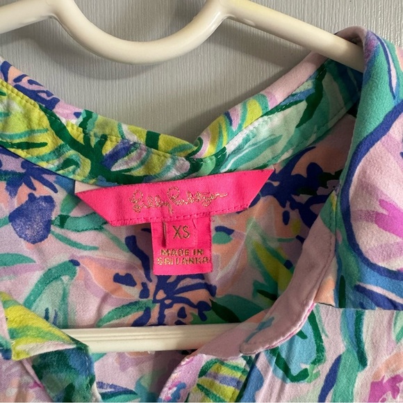 Lilly Pulitzer Shirt Dress in Size XS - Picture 3 of 8